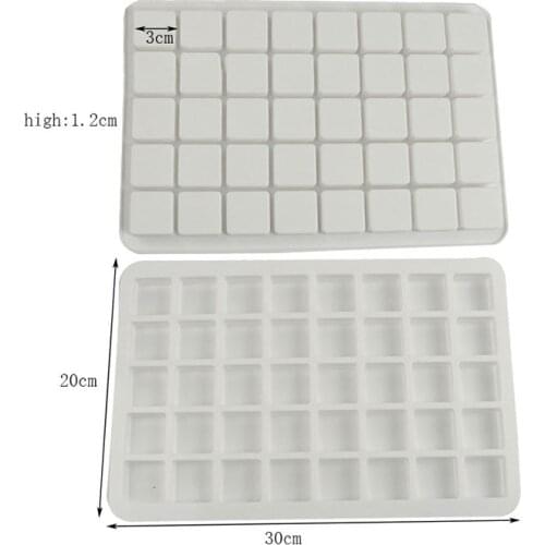 40 Cavity Square Silicone Cake Mold for Chocolate Mousse Jelly Pudding Ice Cream Dessert Bread Bakeware Pan Decorating Tools