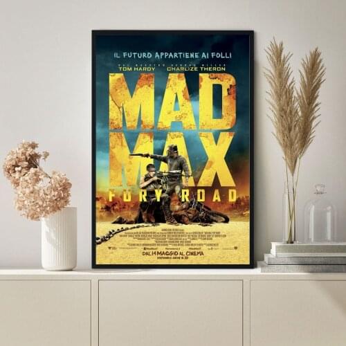 Mad Max Fury Road Movie Poster Classic Vintage Hot Sale Canvas Art Poster Wall Painting Home Decoration (No Frame)