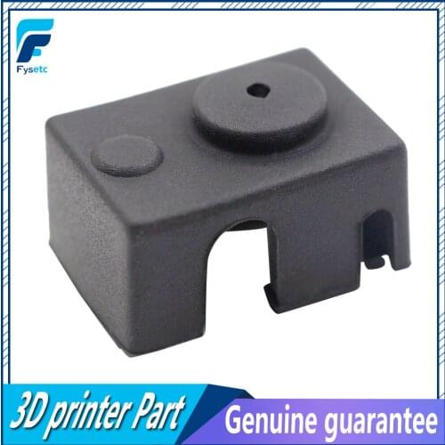 1pc Updating PT100 Block Silicone Black Official Silicone Sock Kit For DIY V6 Hotend Prusa Ultimaker 3D Printer Heated Block