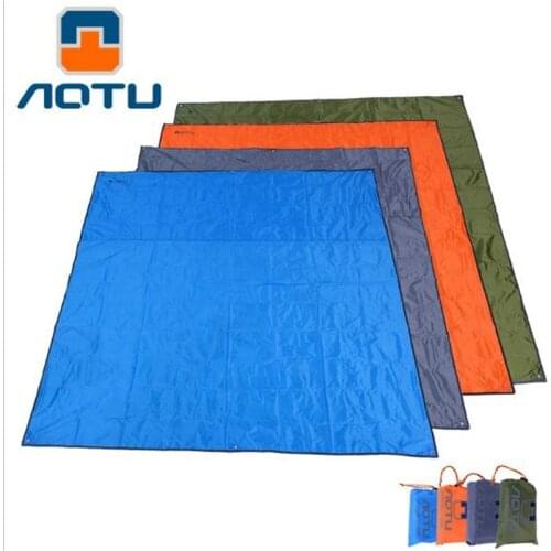 Outdoor Picnic BBQ Camping Pad AT6210 Mat 215x215cm Moisture Waterproof Oxford Groundsheet Sunshade Beach Tent Awning