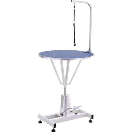 Pet grooming round table Hydraulic Lifting Adjustable Height Dog Grooming Table Pet Supplies