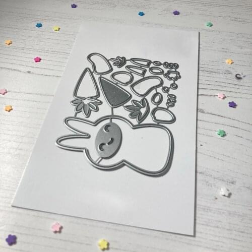 Sirius Cute rabbit radish Metal cutting dies cut die mold card Scrapbook paper craft knife mould blade punch stencils new die