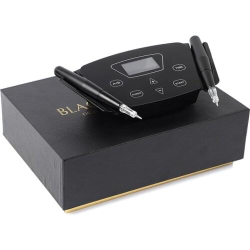 Black Pearl III Multifunctional Tattoo machine Semi Permanent Makeup machine kit dermografo digital For with 2PCS tattoo pen
