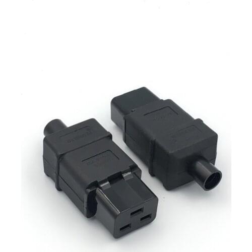 Rewirable PDU UPS 16A 250VAC IEC 320 C 19 plug, IEC C19 DIY plug, IEC 320 C19 connector IEC C19 female Plug 16A Connector