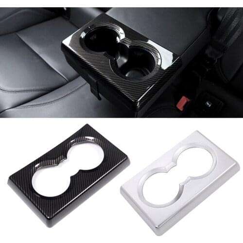 Rear Seat Center Armrest Cup Trough Decoration Cover For Alfa Romeo Giulia 2017 2018 2019 2020 Interior Modification Accessories