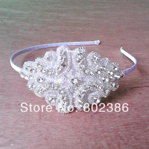 Rhinestone Flower Girl Headband