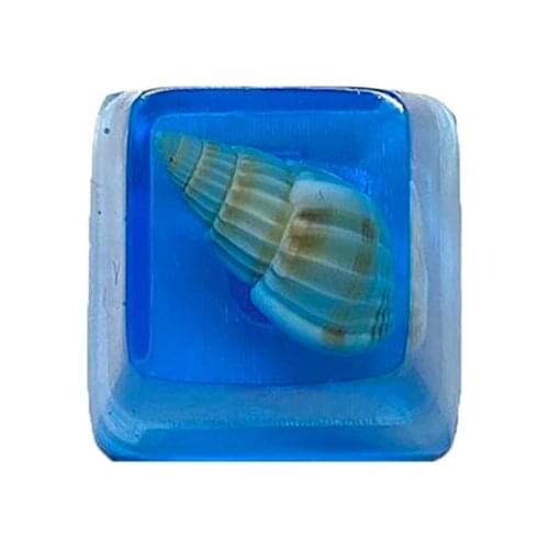 Handmade Customized OEM R4 Profile Resin Keycap Keyboard RGB Conch Resin Keycap P9YA