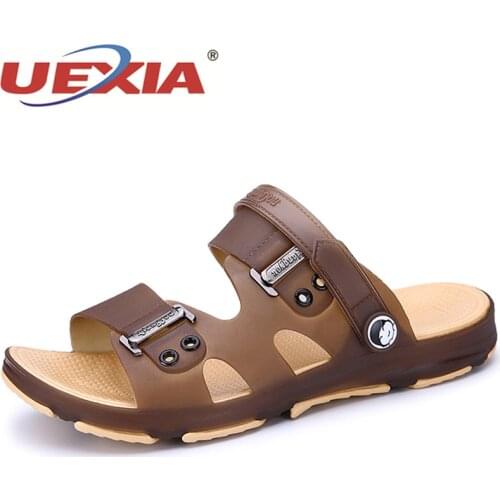 Men Shoes Beach Casual Slippers Unisex Hollow Out Couple Colgs Sandals Flip Flops Non-slide Male Water Non-slip Bath Outdoors