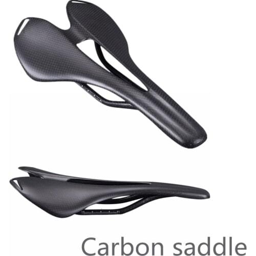No logo full carbon mountain bike mtb saddle for road Bicycle Accessories 3k matt/glossy finish good quality bicycle parts