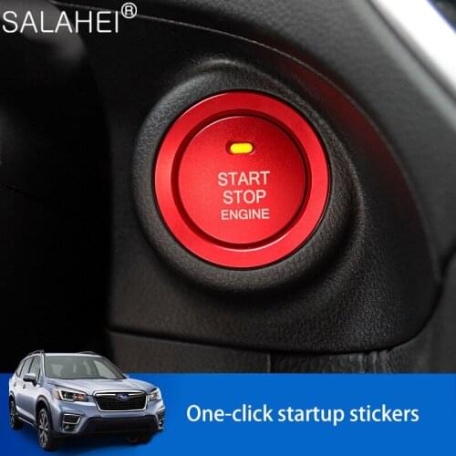 Car Styling Sticker Accessories Ring Auto Engine Start Stop Button Cover Case For For Subaru BRZ Impreza XV Forester Outback