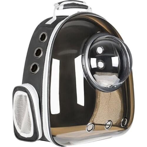 Cat Bag Outdoor Portable Back Cat Bag Shoulder Space Capsule Transparent Cat Schoolbag Summer Cute and Breathable Pet Supplies