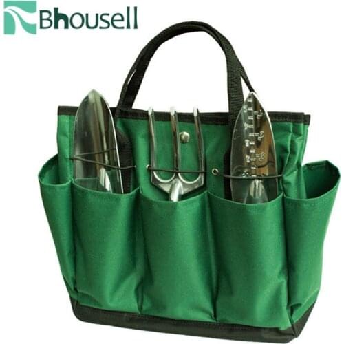 2020 Oxford Cloth Garden Tool Storage Bag 8PC Pockets Outdoor Work Portable Hand Kits Tool Bag for Weeder Cultivator Included