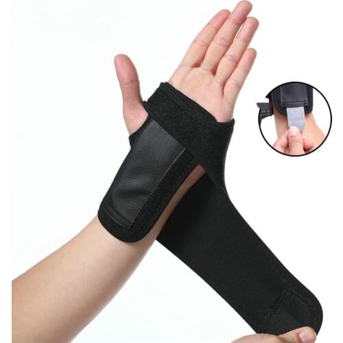 1pcs Adjust Wristband Steel Wrist Brace Wrist Support Hand Brace Wrist Support Finger Splint Carpal Tunnel Syndrome Black