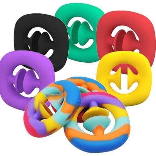 50Pcs/lot DHL Free Anti Stress Finger Hand Grip Stress Reliever Fidget Toy Adult Child Dimple Stress Toys Decompression