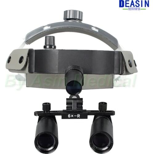 6X Surgical Loupe Helmet Magnifier Dental Loupes Surgeon Operation Medical Enlarger Clinical Magnifier