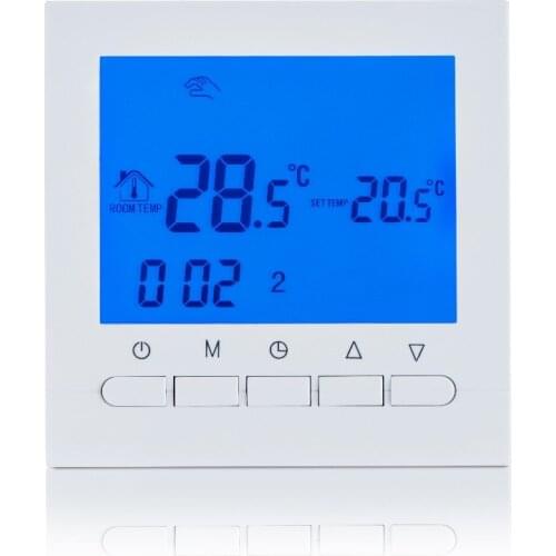 Gas Boiler Heating Thermostat Battery Power Digital LCD Screen Thermostat for Boiler Room Thermoregulator