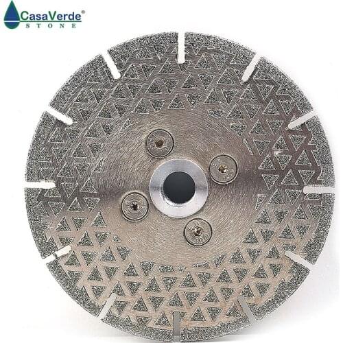 DC-ESBF02 segmented tyarbor M14 diamond dry/wet cutting 115mm electroplated saw blade for cutting marble