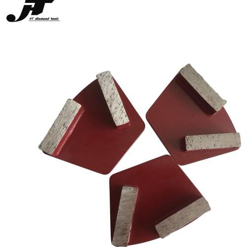 Diamond Metal Bond Grinding Shoes Long Grinding Life Concrete Polishing Disc With Two Segments Terrazzo Floor 9 PCS