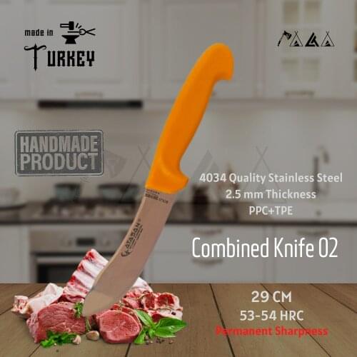 ATASAN Gold Series Combined Knife 02 Steak Meat Handmade High Quality Professional Stainless Steel Chefs Knives 2021 Turkish