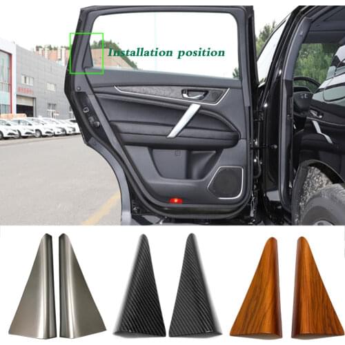 Car ABS Chrome Stick Rear Door A Column Audio Speak Window Windshield Side Triangle Lamp For Honda CRV CR-V 2017 2018 2019 2020