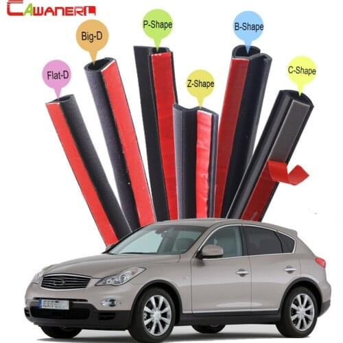Cawanerl Car Seal Sealing Strip Kit Sound Insulation For Infiniti EX EX25 EX35 EX37 Auto Rubber Weatherstrip Seal Edge Trim