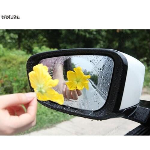 Car Rearview Mirror Rainproof Film Reflective Mirror Nano Waterproof Anti-fog Sticker HD Universal CD50 Q02