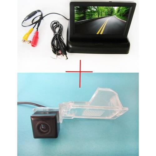 Color CCD Car Rear View Camera for Ford Edge Escape Mercury Mariner,with 4.3 Inch foldable LCD TFT Monitor