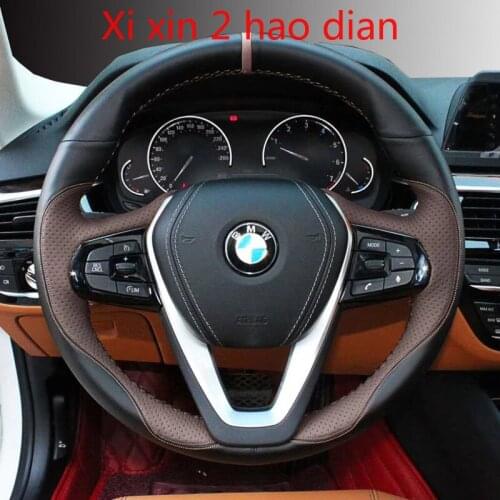 For BMW 5 Series 530l e525li 3 Series 320li X3 X2 X4 X5 X6 DIY custom leather special car steering wheel cover