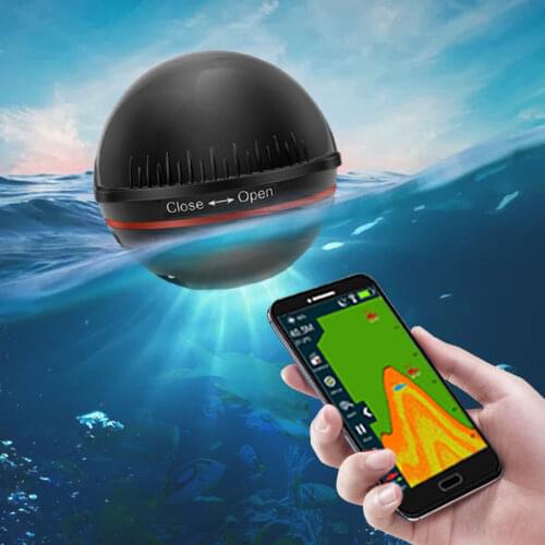 Erchang Wireless Portable Fish Finder Depth Sonar Sounder Fishfinder for Lake Sea Fishing Alarm Depth for IOS Iphone Android
