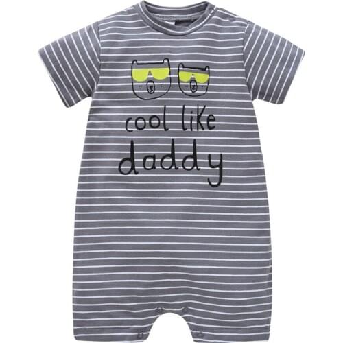 2020 Summer Baby Boys Clothes Cotton Jumpsuit Short Sleeve Roupas Menino Baby Boy Body Suits 0-12M kids Rompers