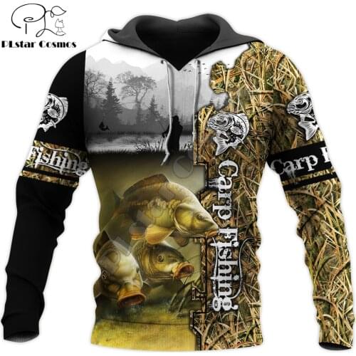 Beautiful Carp Fishing Camo 3D All Over Printed Mens Autumn Hoodie Sweatshirt Unisex Streetwear Casual Zip Jacket Pullover KJ578