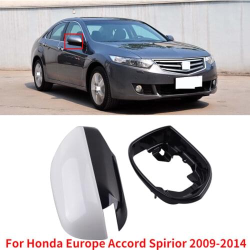 CAPQX For Honda Europe Accord Spirior 2009-2014 Side Rear View Mirror Cover Rearview Mirror Shell Reversing Mirror Garnish Cap