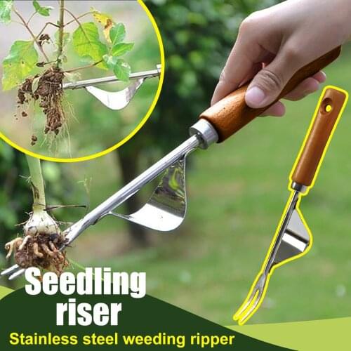 Spot Stainless Steel Hand Weeder Weeds Digging Puller Forked Head Weeds Remove Shovel Gardening Trimming Tools Best Price