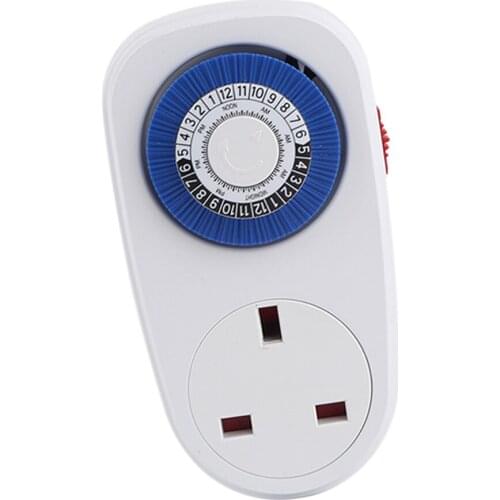 24Hour Mechanical Outlet Timer Home Appliace Interval Clock Wall Plate Small Appliances Electric Planned Timer UK