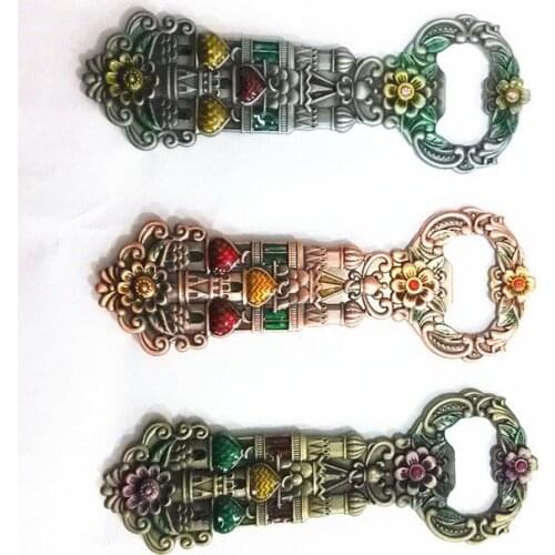 Castle design new pattern metal engraved bottle opener shark custom creative beer bottle opener