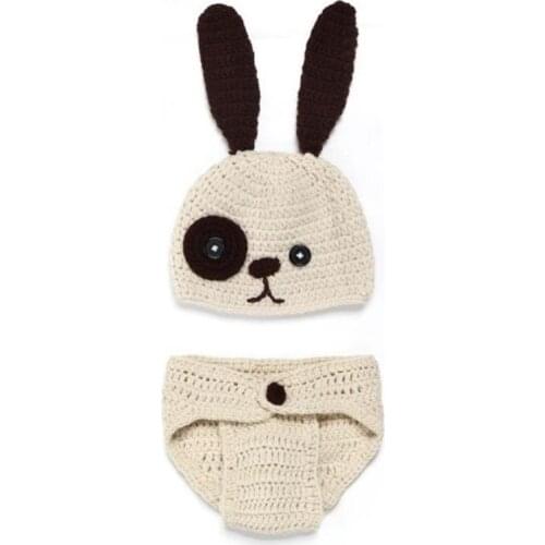 Newborn Baby Cute Crochet Knit Costume Prop Outfits Photo Photography Baby Hat Photo Props