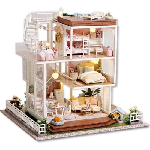 Handmade Music Box Music Box Sky City DIY Girls Creative Valentines Day 2021 New Year Holiday Birthday Gift