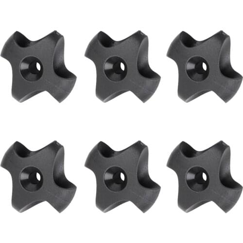 Pack of 6 Pieces Black Nylon Boat Kayak Deck Line Guide for Securing Deck Lines Shock Cord Kayak Kayak Accessories