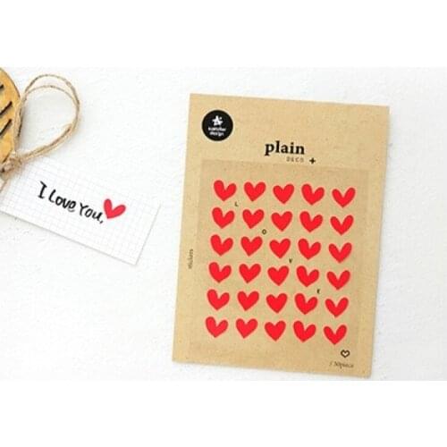 Suatelier Mini Heart Star Stickers Scrapbooking Material Planner Remarking Label Sticker DIY Craft Journal Decoration 2021