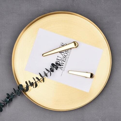 Desktop Round Shape Storage Tray Stainless Steel Home Jewelry Display Decorative #734