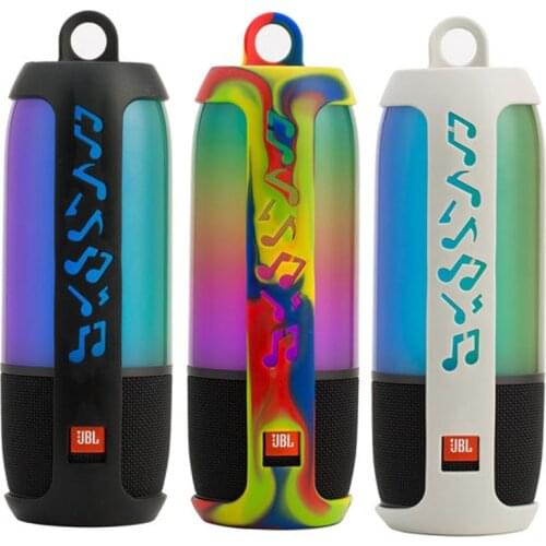 Newest Portable Carry Sleeve Silicone Case Box Carabiner for JBL Pulse 3 Bluetooth Speaker Wireless Outdoor Bass Drop Shipping