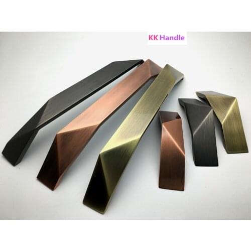 New Design Matte Black Solid Zinc Alloy Hole to hole 32mm 192mm qualitiable industrial style Cabinet Handle Door Pull