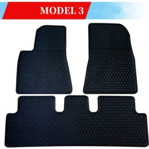 Custom No Odor Front and Rear Cargo Carpet Waterproof Rubber Car Floor Mats for Tesla MODEL 3 MODEL S
