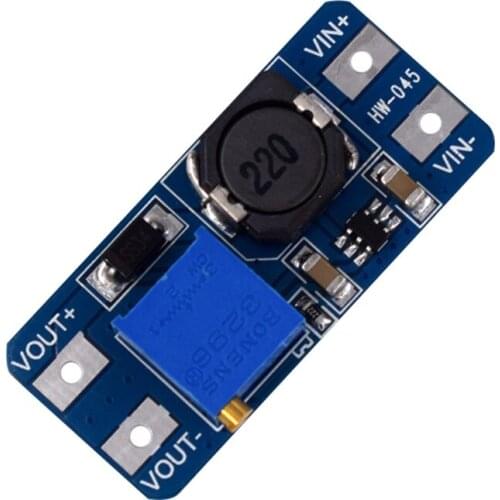 HW-045 2V-24V Adjustable Boost Module 2A DC Step Up Power Board Converter