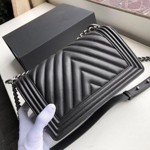 Women luxury handbags designer bag top quality genuine leather shoulder bag brand purse caviar chain crossbody bags
