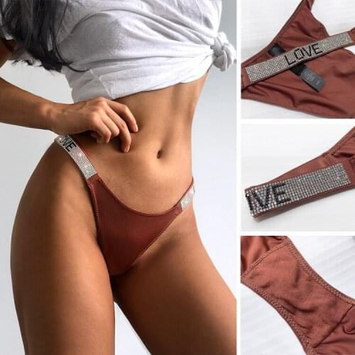3PCS/Set Womens Panties G-string Low Waist Fashion Underwear Sexy Panties Female Underpants Pantys Intimates Lingerie