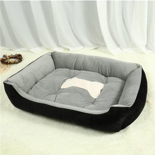 Bone Pet Bed Warm Pet Products For Small Medium Large Dog Soft Pet Bed For Dogs Washable House For Cat Puppy Cotton Kennel Mat