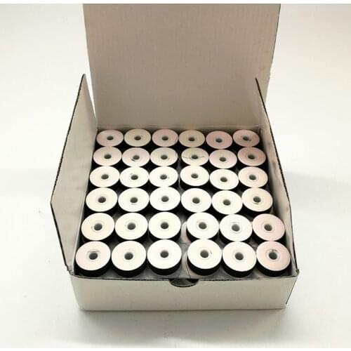 High Quality Paper Side Type M 75D/2 144PCS/BOX Black Color bobbin thread for Embroidery Machine Pre-wound Bobbin Thread