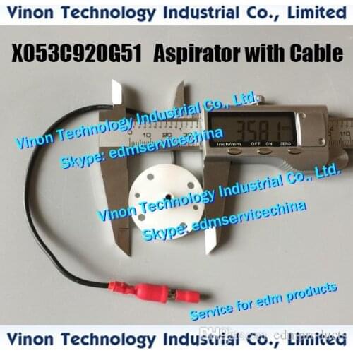 X053C920G51A edm Aspirator with Cable Lower for Mitsubishi SZ,SX,CX,FX,QA,RA,FA machines X053C829G54 X053C920G53 X053C920G55 edm
