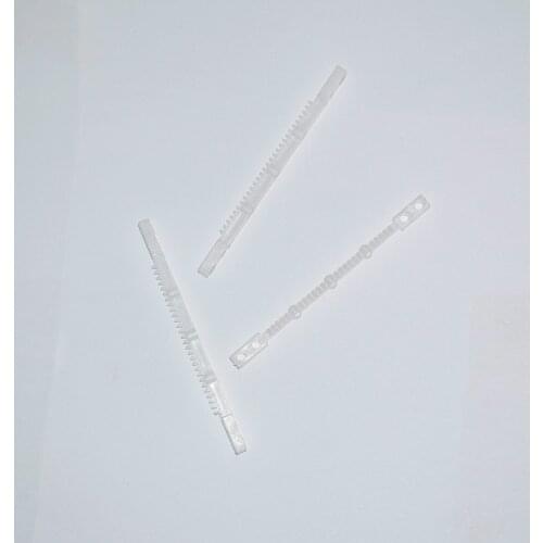 10/100pcs 4x2x65mm Strip Rack gears 0.5M plastic gear plastic Connecting Rod diy toy technology model parts baby toy